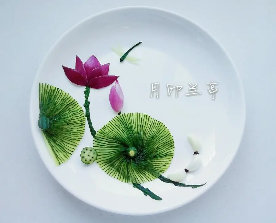 Simple and beautiful plate ornament (9) - cold spell onion lotus step 0