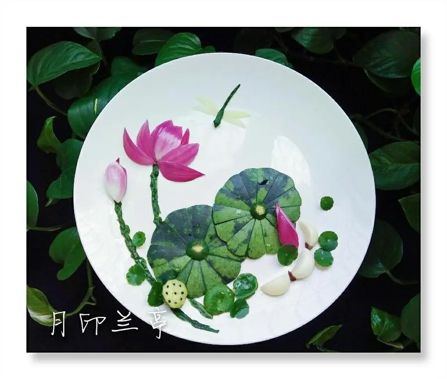 Simple and beautiful plate ornament (9) - cold spell onion lotus step 0