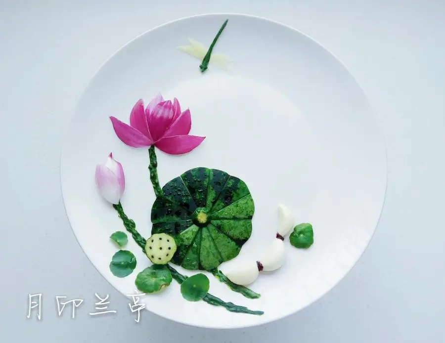 Simple and beautiful plate ornament (9) - cold spell onion lotus step 0