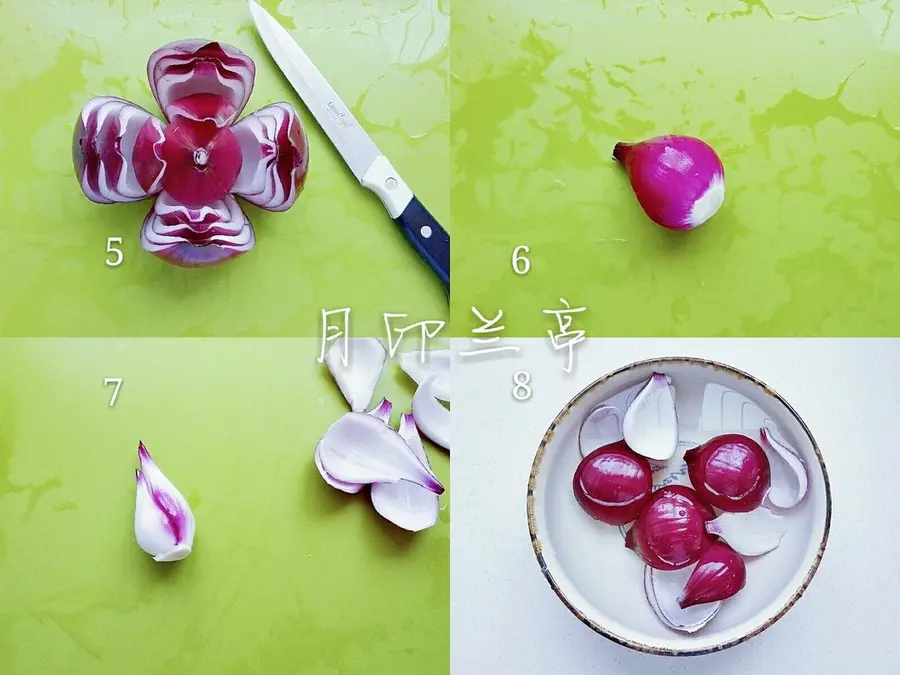 Simple and beautiful plate ornament (9) - cold spell onion lotus step 0