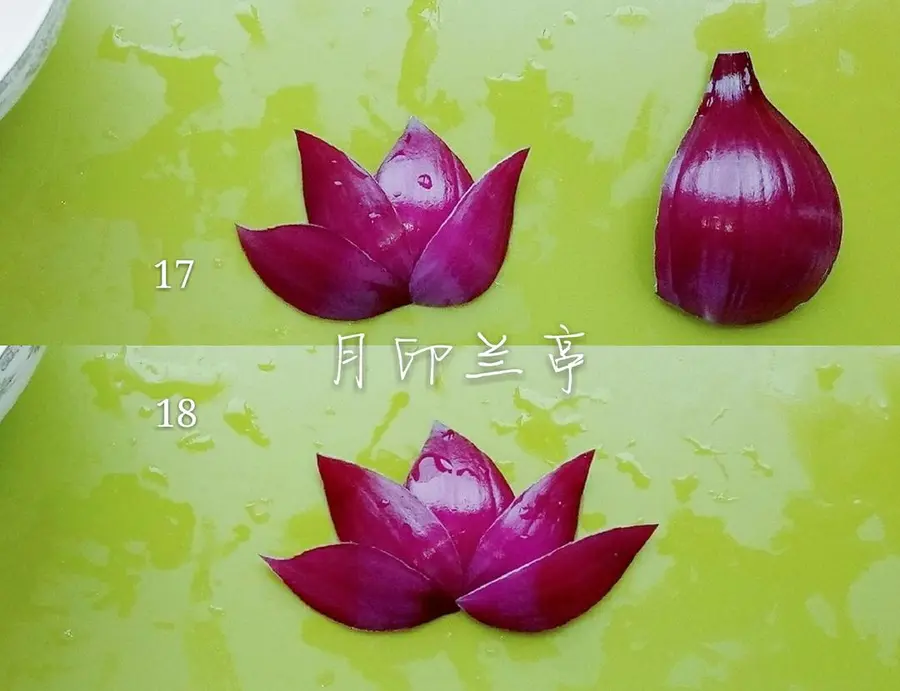 Simple and beautiful plate ornament (9) - cold spell onion lotus step 0