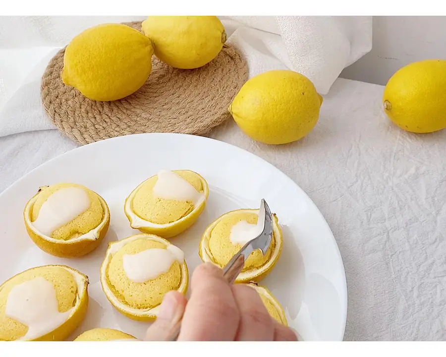 Korean ins style original small fresh lemon cake is a must-have for picnics step 0