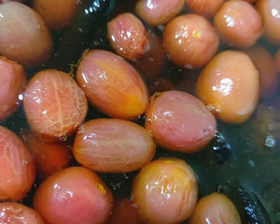 A small fresh plum and tomato in the Chinese New Year's Eve dinner step 0