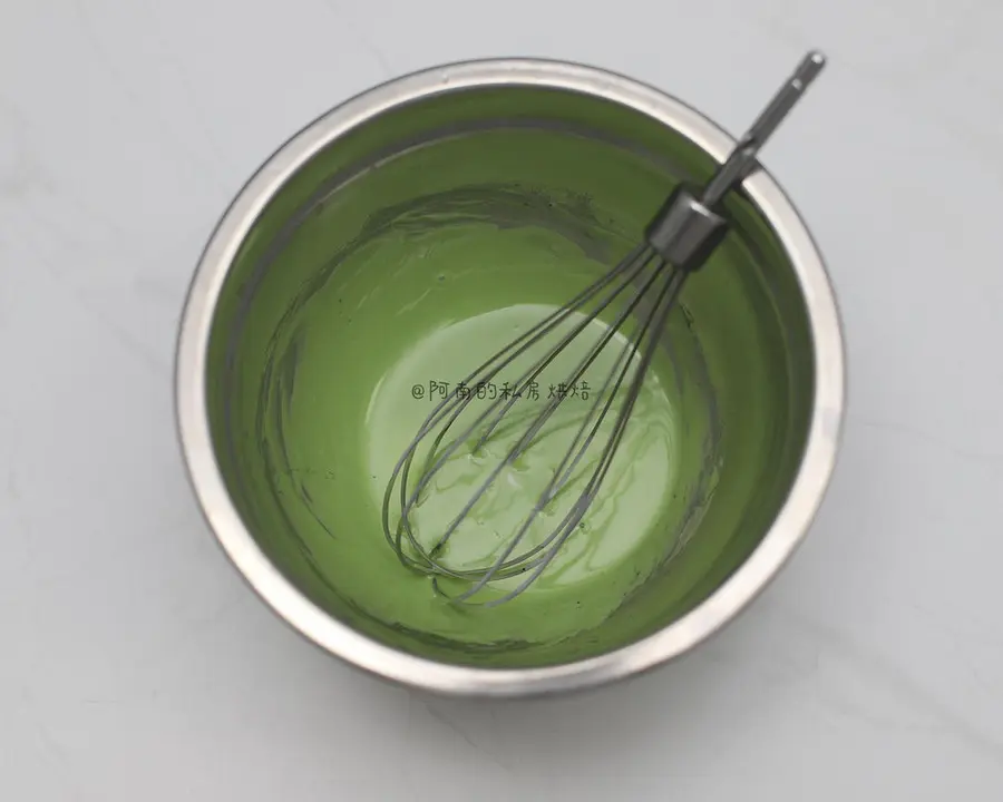 Little fresh series! Stir it up and you'll be successful! Matcha marble doughnut~ step 0