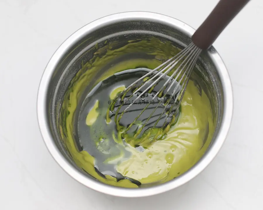 Little fresh series! Stir it up and you'll be successful! Matcha marble doughnut~ step 0