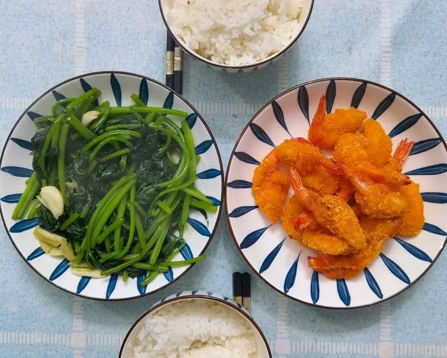 Pregnancy dinner, home-cooked meal for two step 0