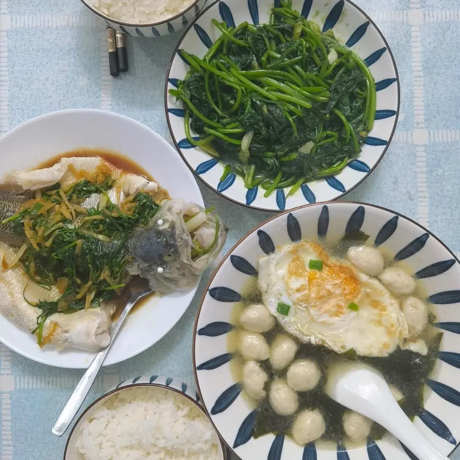 Pregnancy dinner, home-cooked meal for two step 0