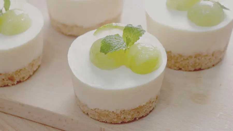 Green grape cheesecake|Small fresh and high-value dessert step 0