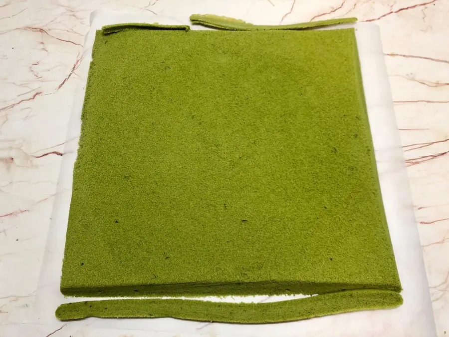 Matcha cream honey bean cake roll! !ï¸ step 0