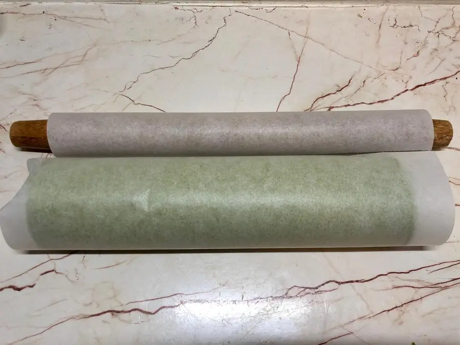 Matcha cream honey bean cake roll! !ï¸ step 0