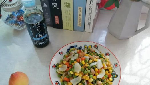 Summer small fresh pea corn fried lily