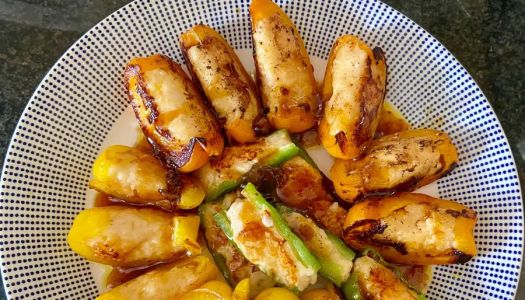 The pepper-stuffed shrimp of the 