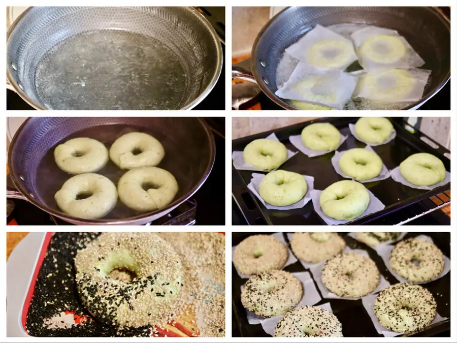 ã€Eat a bite of summerã€‘ Small fresh mint bagels step 0