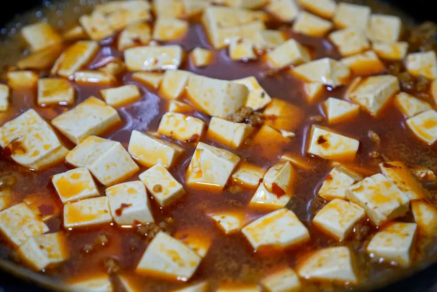 Garlic white meat & mapo tofu|The meat is small and fresh & the tofu has a heavy taste step 0