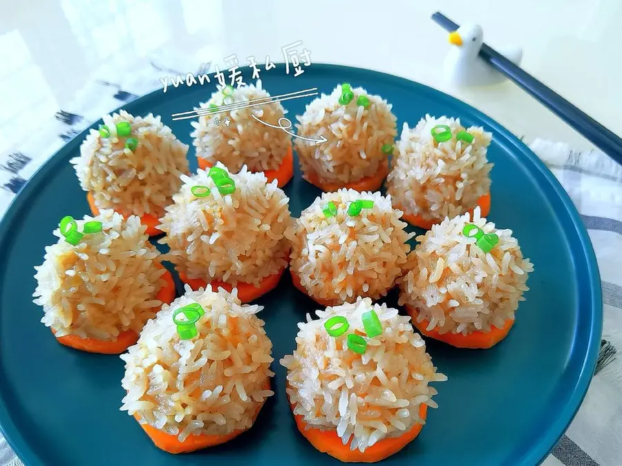 Pearl balls (Chinese New Year's Eve rice. Banquet dishes)