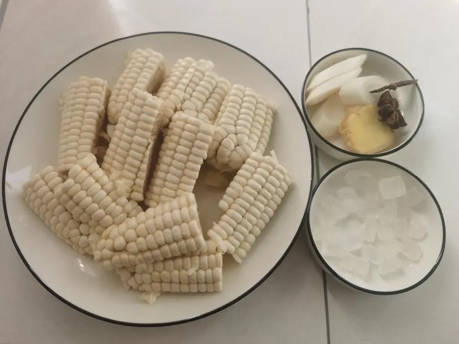 Braised pork ribs and corn, a national treasure master recipe step 0