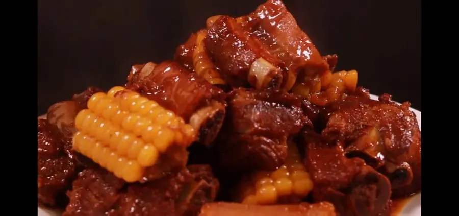 Braised pork ribs and corn, a national treasure master recipe