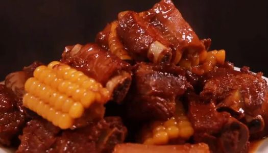 Braised pork ribs and corn, a national treasure master recipe