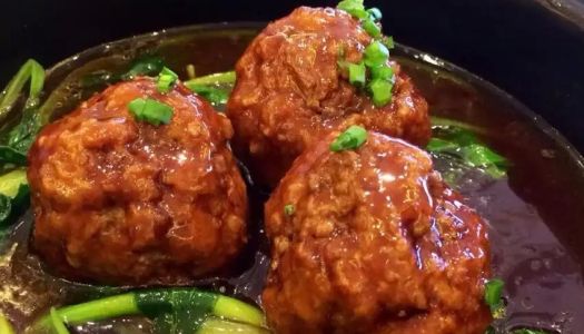 Braised Lion's Head (Four Happiness Meatballs) Home Edition, simple and delicious