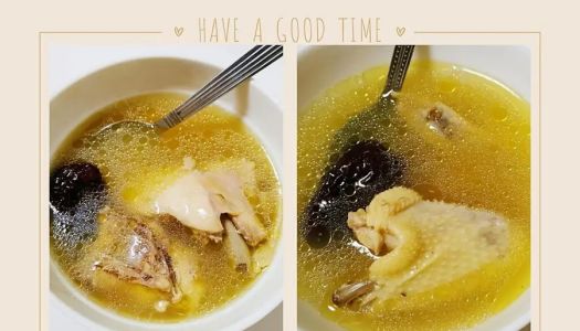 Stewed chicken broth