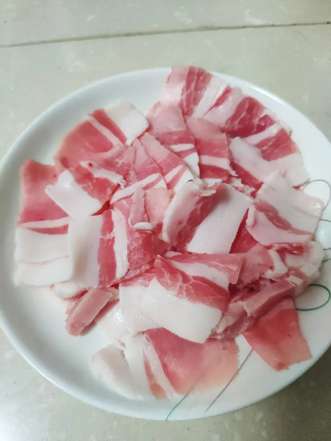 Farmhouse stir-fried meat step 0