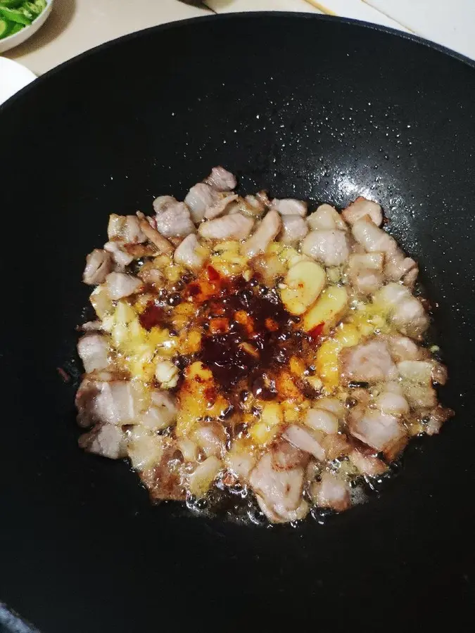 Farmhouse stir-fried meat step 0