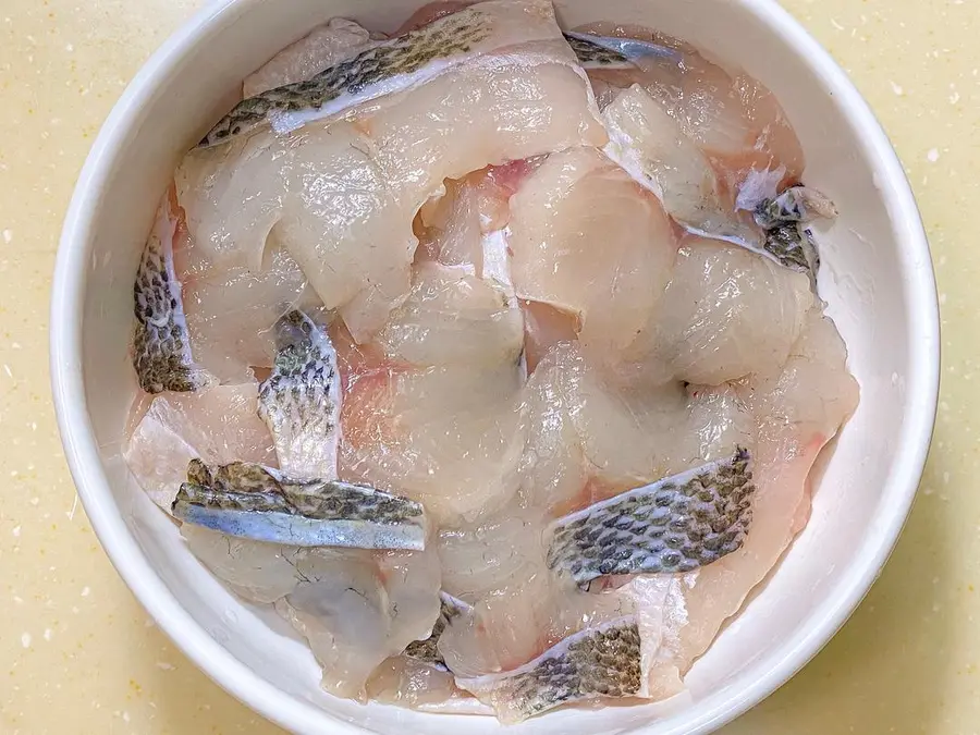 Steamed sea bass fillet step 0