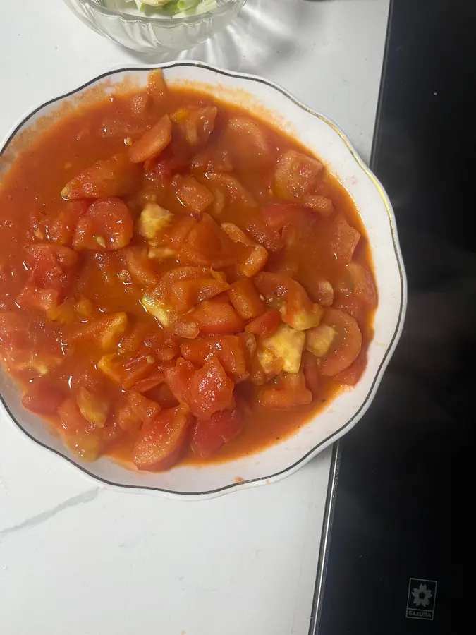 I can eat three bowls of rice with this stewed beef brisket with tomatoes! step 0