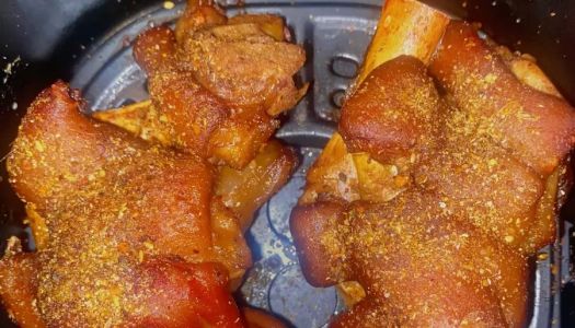 Air fryer roasted pig's trotters