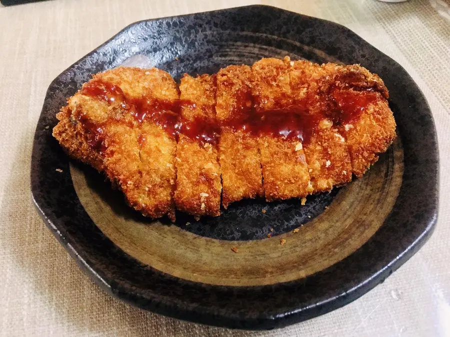 Homemade Pork Cutlet (Self-Mixed Sauce)