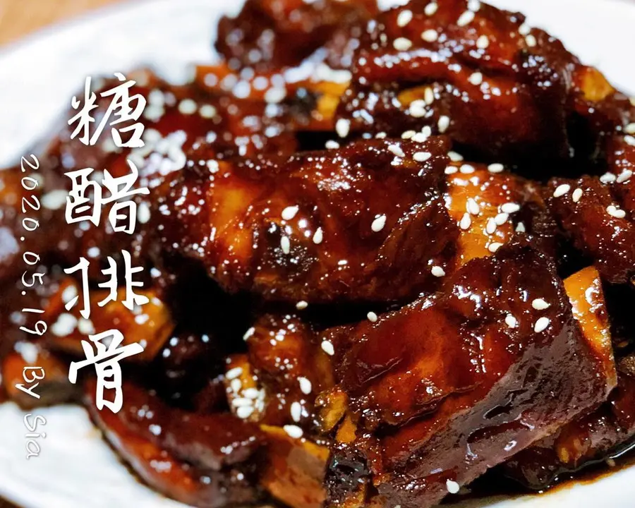 No fried sugar color Super simple sweet and sour pork ribs