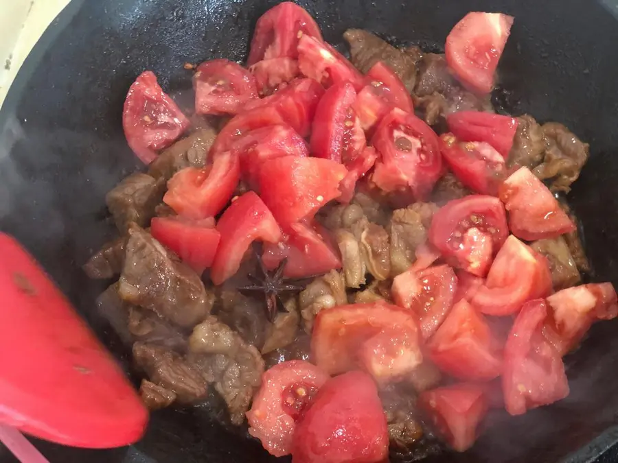 Tomato brisket The method is simple and super rice step 0