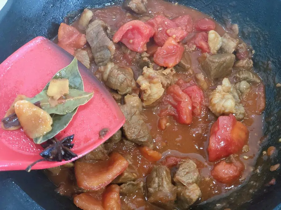 Tomato brisket The method is simple and super rice step 0