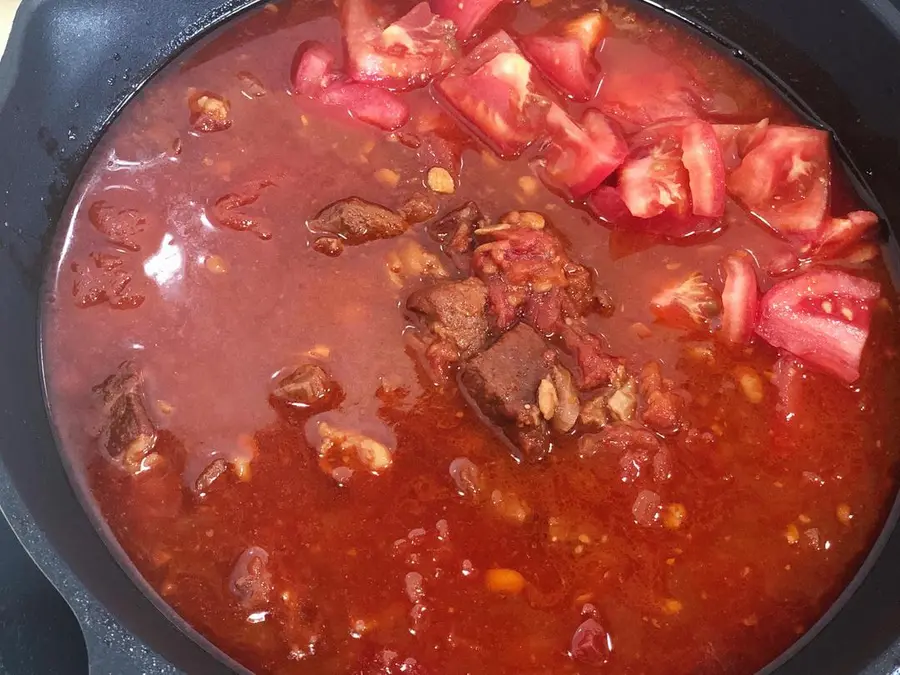 Tomato brisket The method is simple and super rice step 0