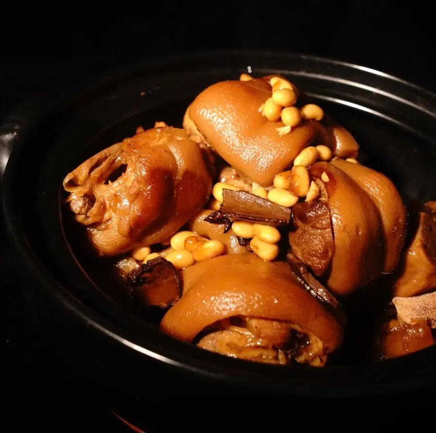 【Soybean stewed pig's trotters】Pressure cooker (super detailed recipe)