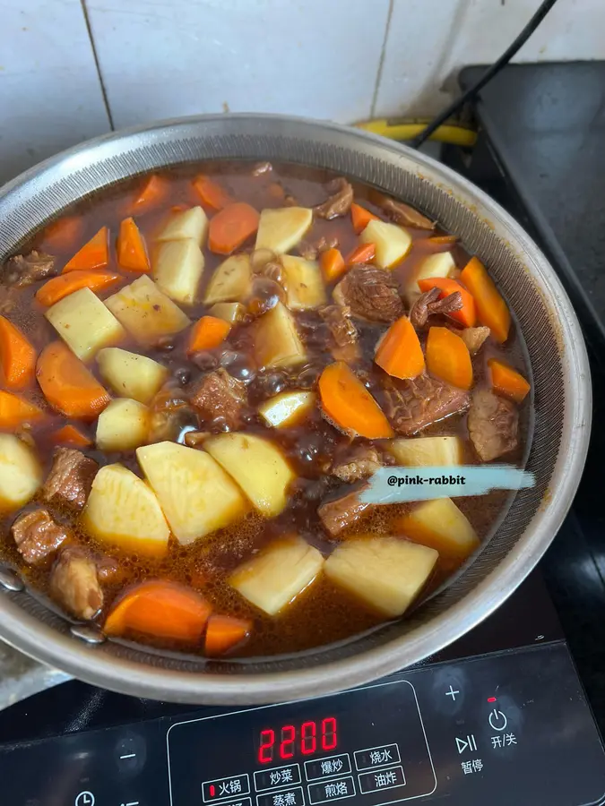 Homemade Braised Beef Brisket and Potatoes by Pink-Rabbit step 0