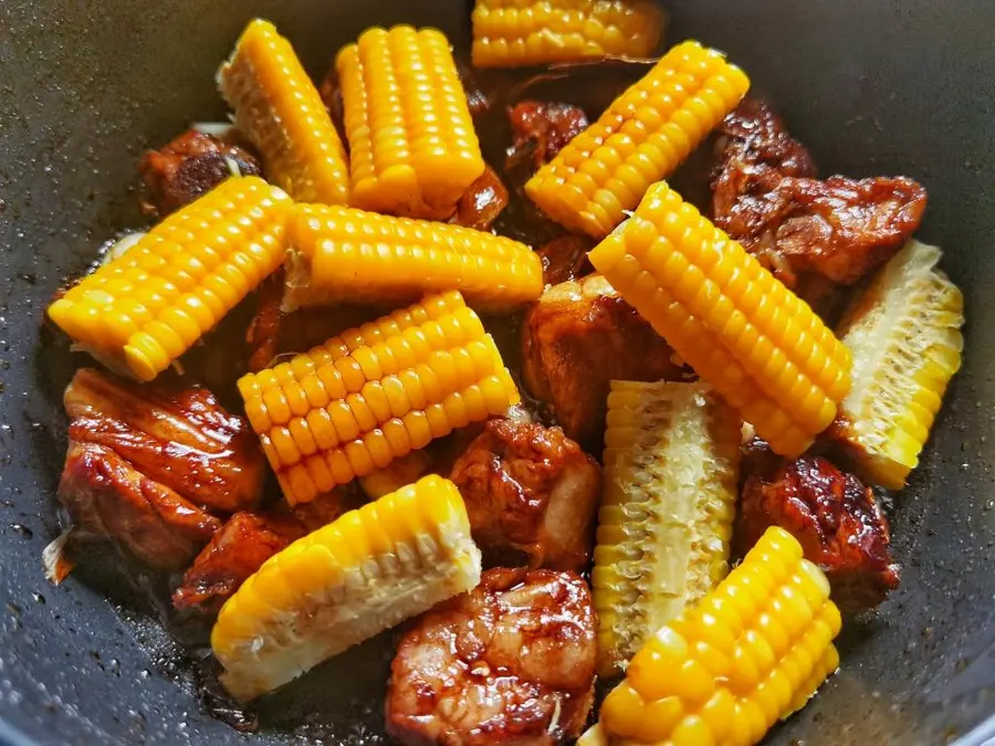 Home-cooked food|Roasted pork ribs with corn step 0