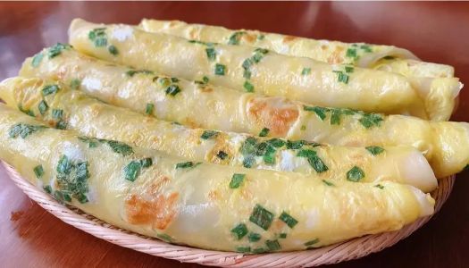 Kuaishou breakfast: green onion egg cake