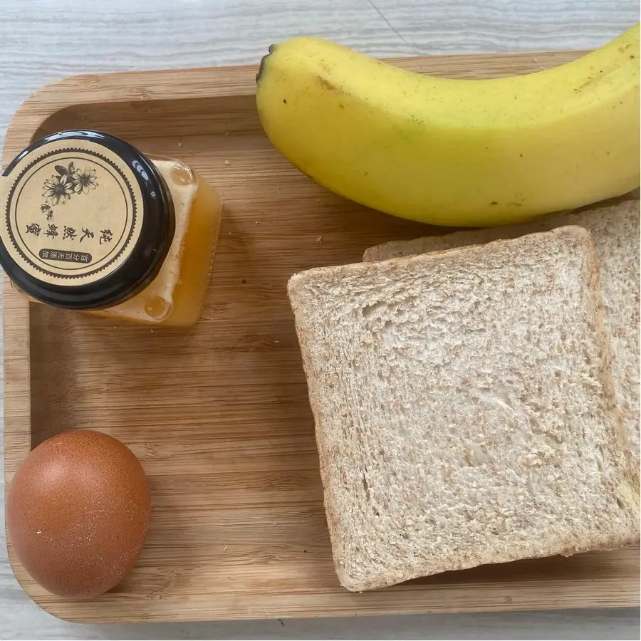 Delicious non-fat â—ï¸ banana roasted ãŠ™ï¸ toast five minutes fast breakfast step 0