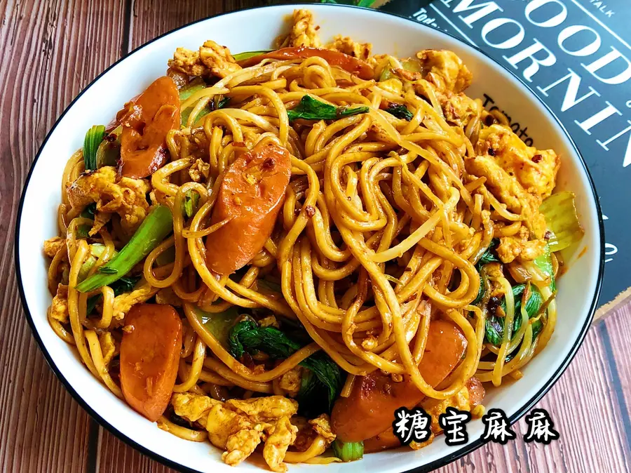  The simplest and best home-cooked fried noodles