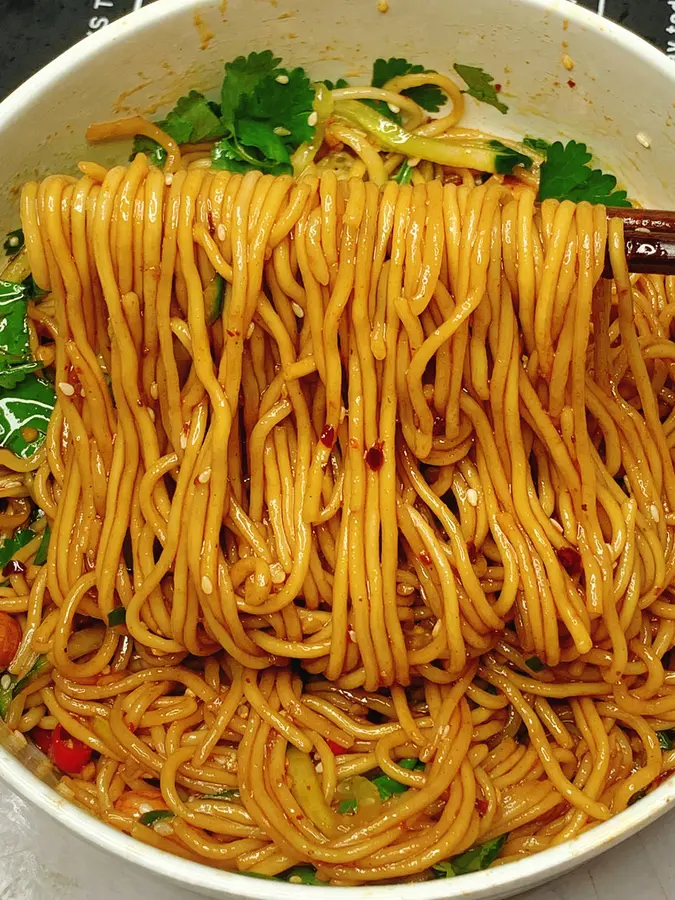 Simple cold noodles only take five minutes, and the joy of food is worth it~ step 0