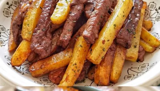 Tender and juicy! !️ Addictive steak potato frying pan in one ㊙️ bite