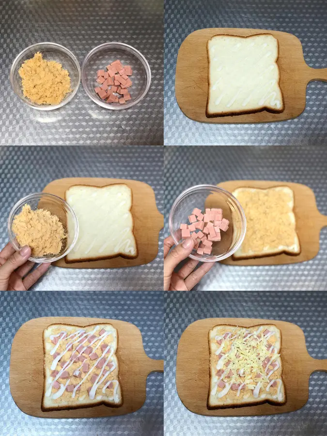 3 flavors of toast mini pizza, crispy and sweet, a 15-minute fast breakfast that is not repeated for a week step 0