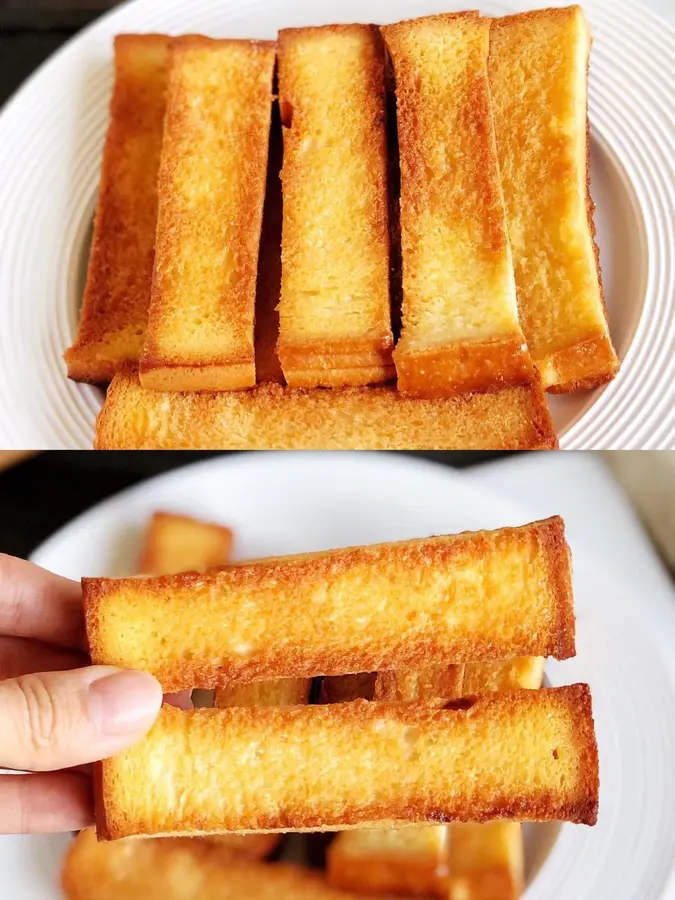 The butter and honey toast strips are eaten in a variety of ways, and the 15-minute fast breakfast is crispy and sweet