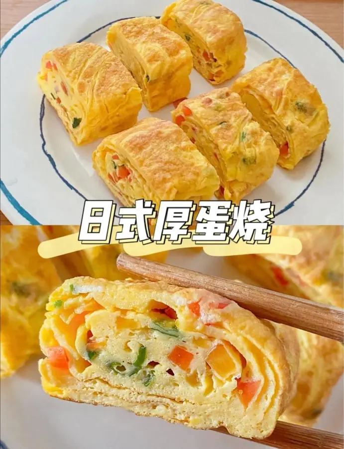 Fat Reduction Meal|Japanese-style thick egg roast, fast and healthy breakfast~