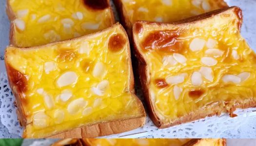 Super thick rock roasted cheese toast, fast breakfast, must make it once, it is so delicious