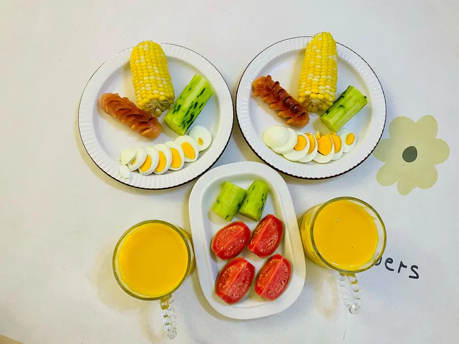 Elementary school students try different ways to make breakfast and don't repeat it every week step 0