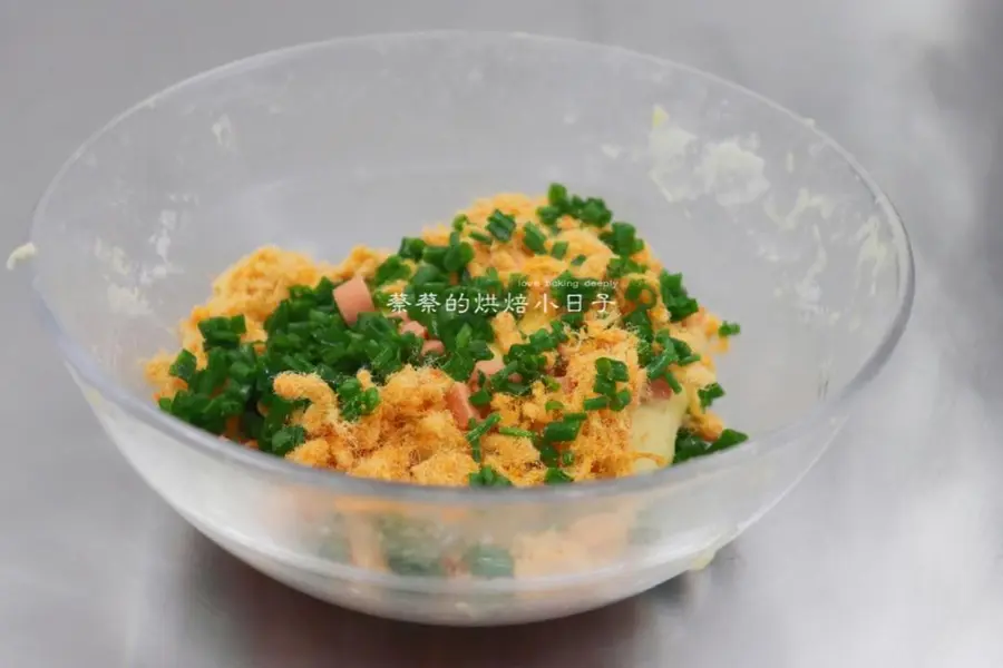 ã€Chive Pork Floss Sconeã€‘|No baking powder|Kuaishou breakfast step 0