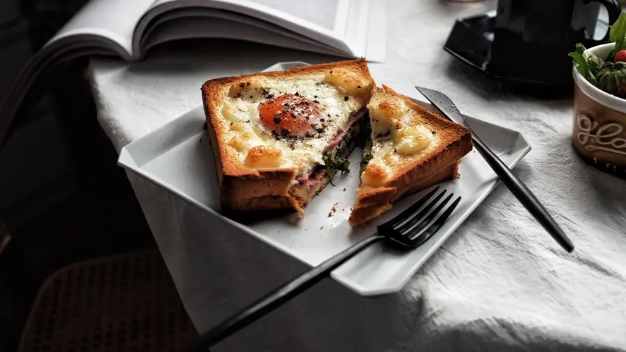 A box of baked toast with nowhere to go