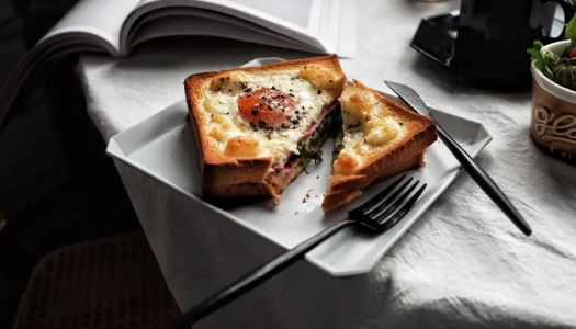 A box of baked toast with nowhere to go